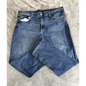 Lucky Brand Athletic Fit Men's 48x30 Dark Wash Denim Jeans